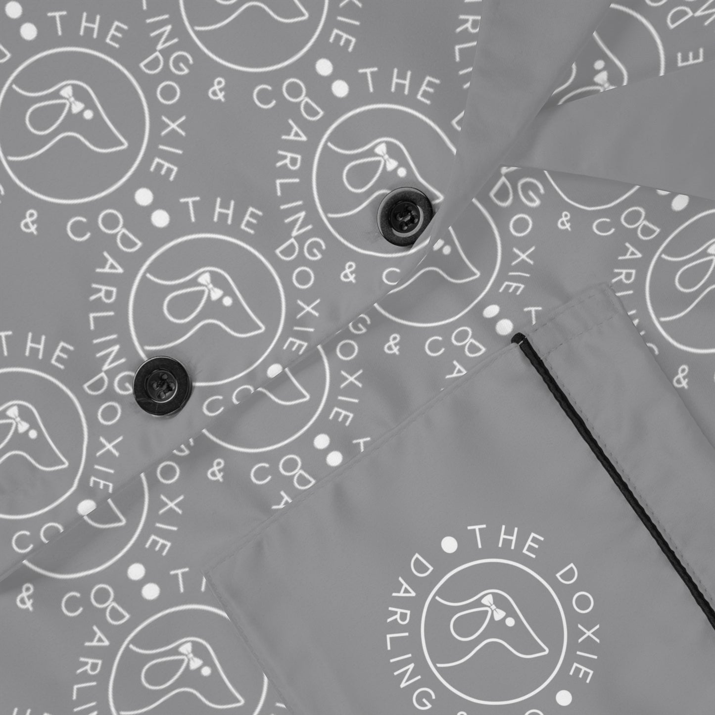 Darling Collection Grey Satin Pajamas Set