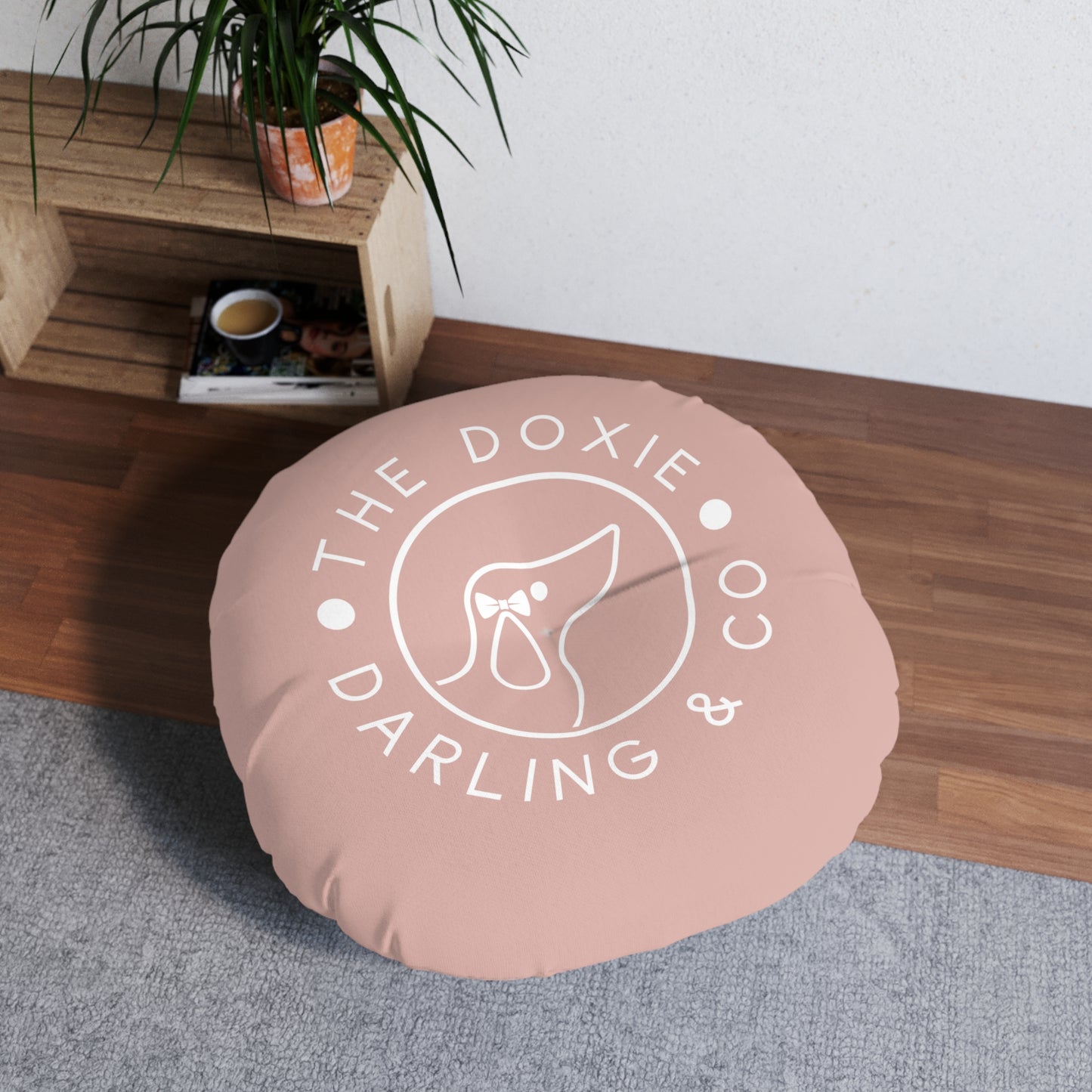 Darling Collection Rose Round Floor Pillow