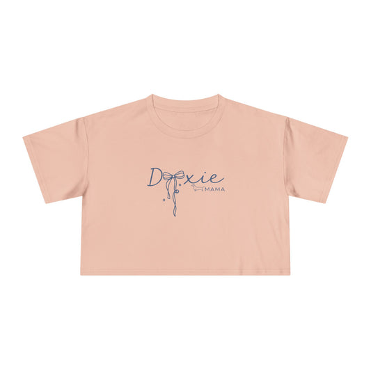Doxie Mama Script Crop Tee