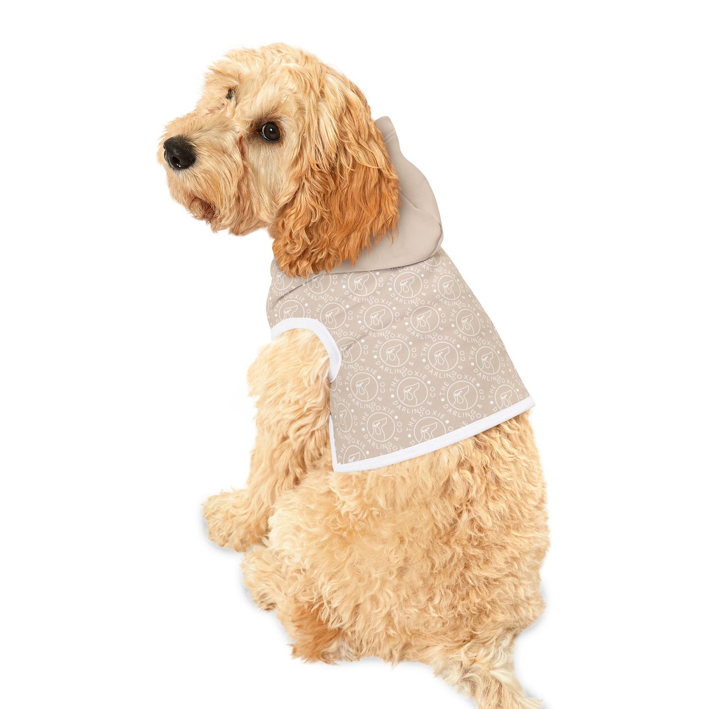 Darling Collection Cream Pattern Pet Hoodie