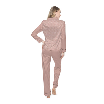 Darling Collection Pink Satin Pajamas Set