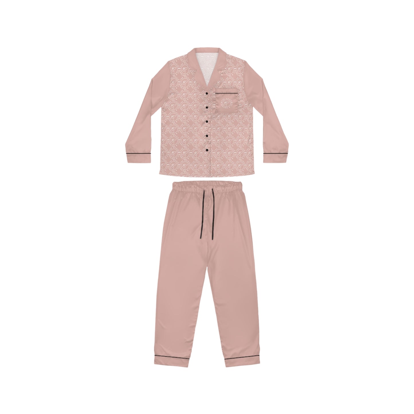 Darling Collection Pink Satin Pajamas Set