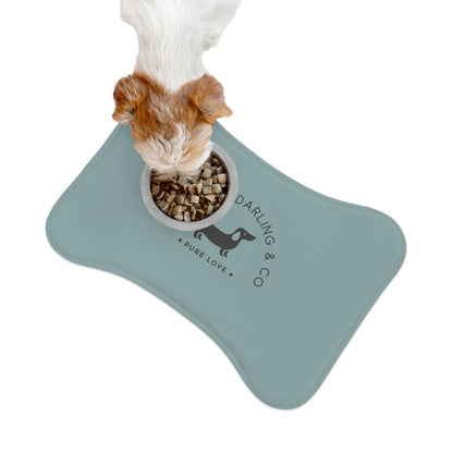Doxie Collection Teal Feeding Mat