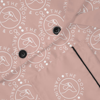 Darling Collection Pink Satin Pajamas Set