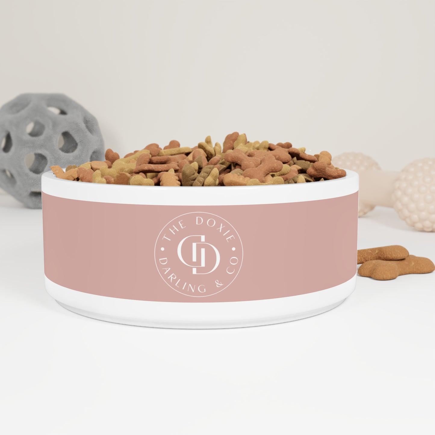 Darling Collection Rose Ceramic Dog Bowl