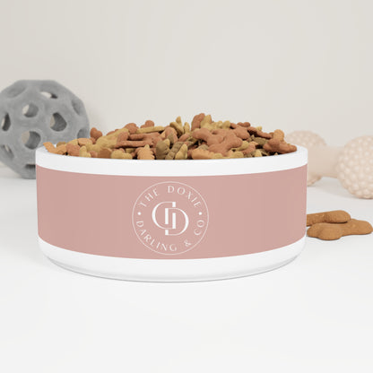 Darling Collection Rose Ceramic Dog Bowl