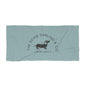 Doxie Collection Teal Dog Towel