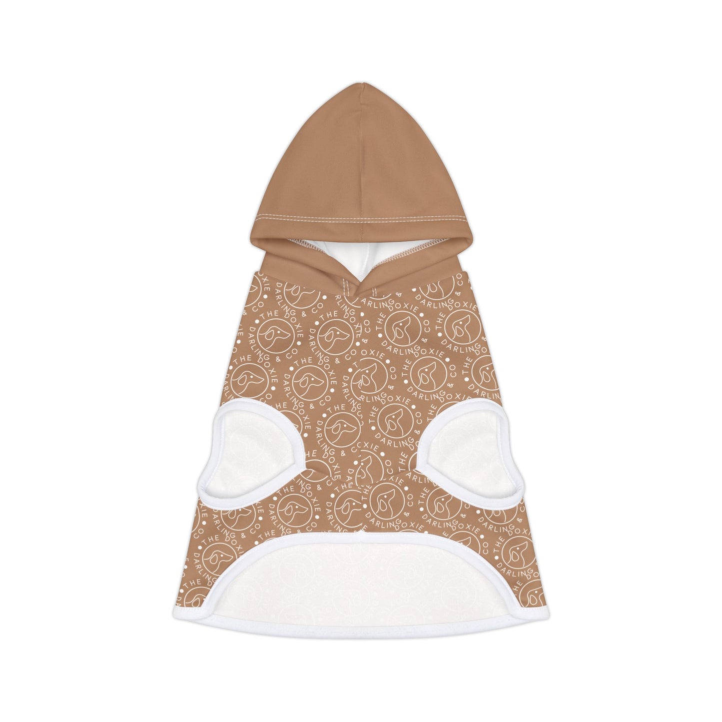 Doxie Collection Brown Pattern Pet Hoodie