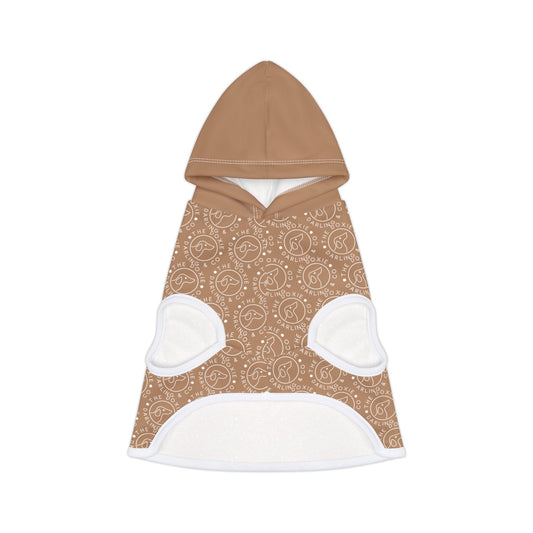 Doxie Collection Brown Pattern Pet Hoodie