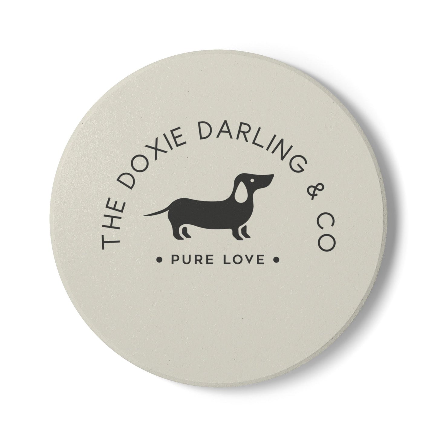 Doxie Collection Ceramic Coaster