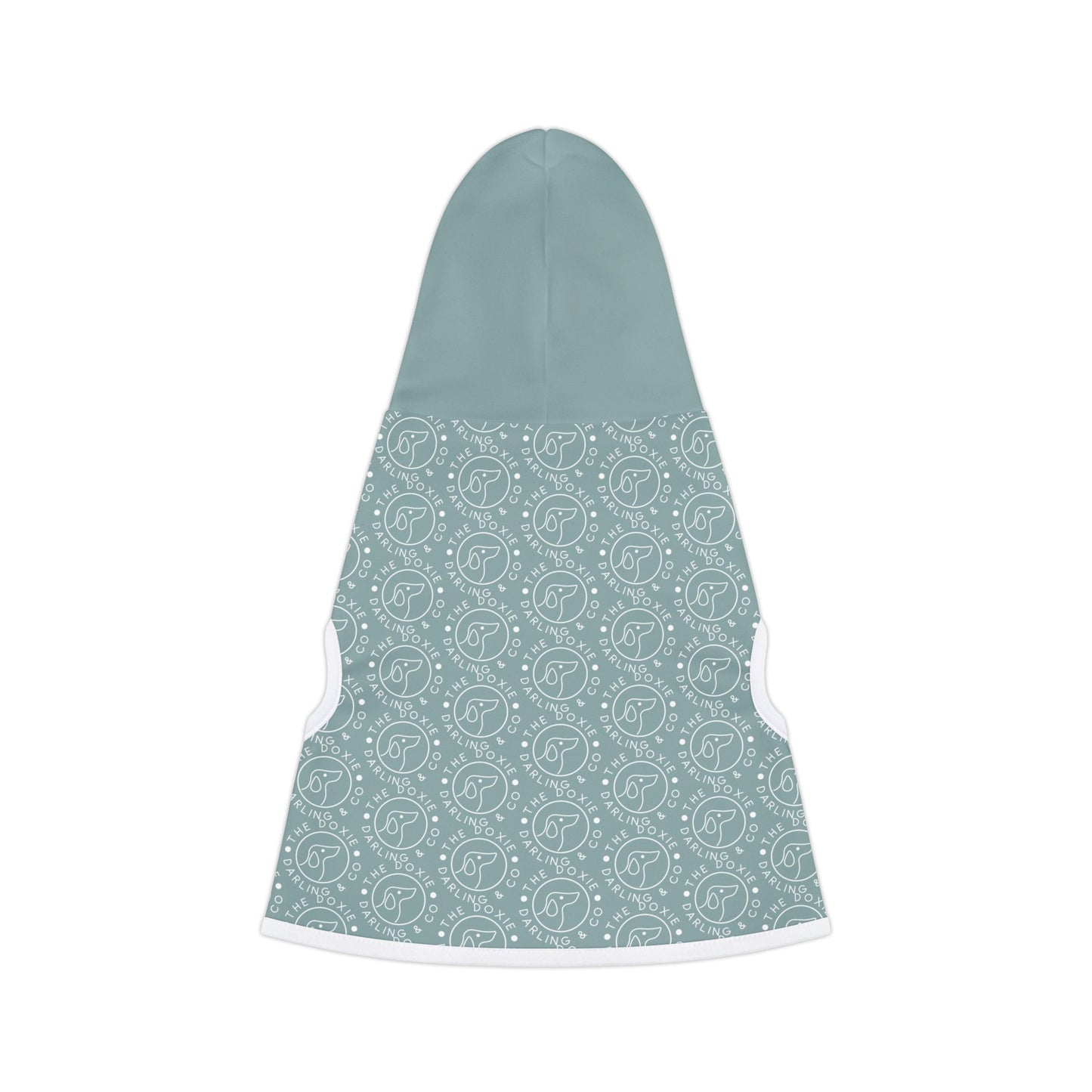 Doxie Collection Teal Pattern Pet Hoodie