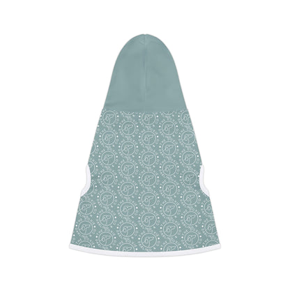 Doxie Collection Teal Pattern Pet Hoodie