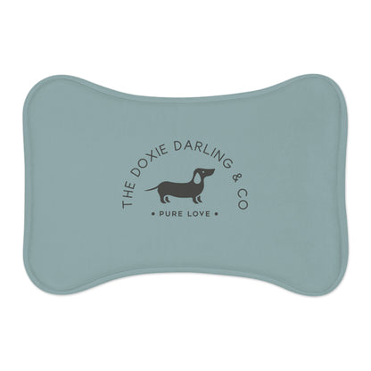 Doxie Collection Teal Feeding Mat