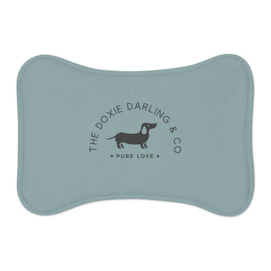 Doxie Collection Teal Feeding Mat