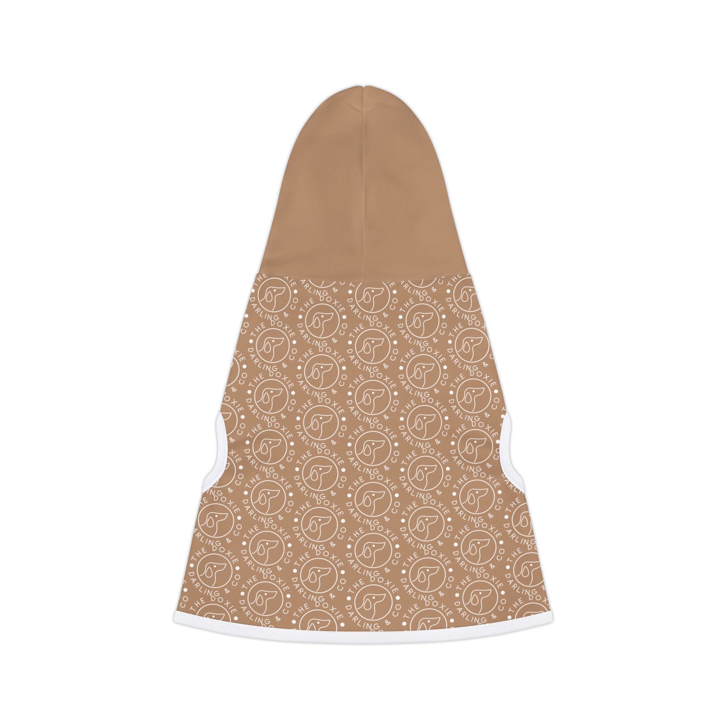 Doxie Collection Brown Pattern Pet Hoodie